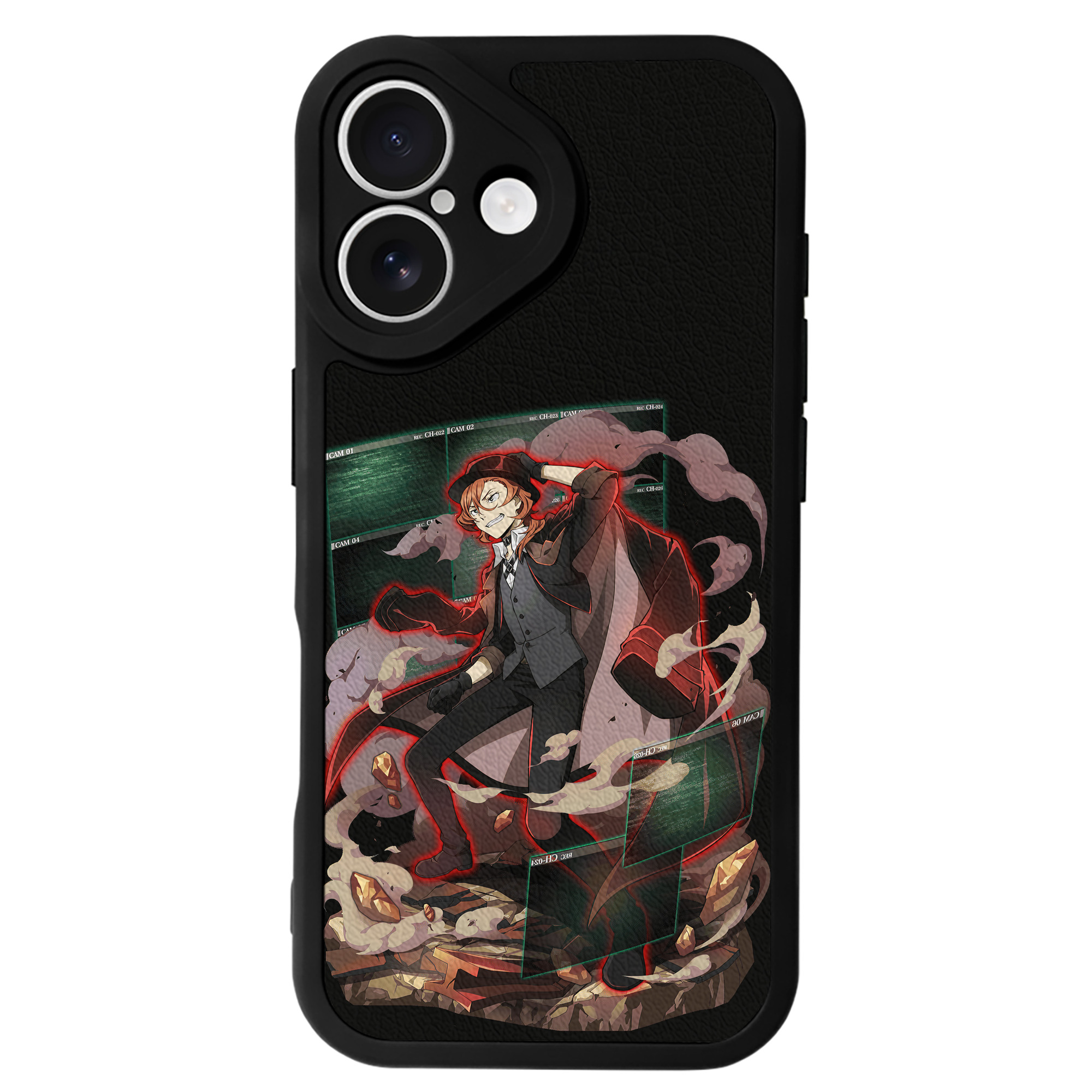 （画像用） 文豪ストレイドッグス Bungo Stray Dogs 【iPhone 16シリーズ対応】シリコンスマホケース（レザー調） 材質：シリコン